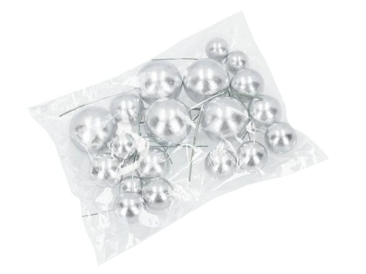 Ballons Bubbles Einstecker 20 Stk. Silber
