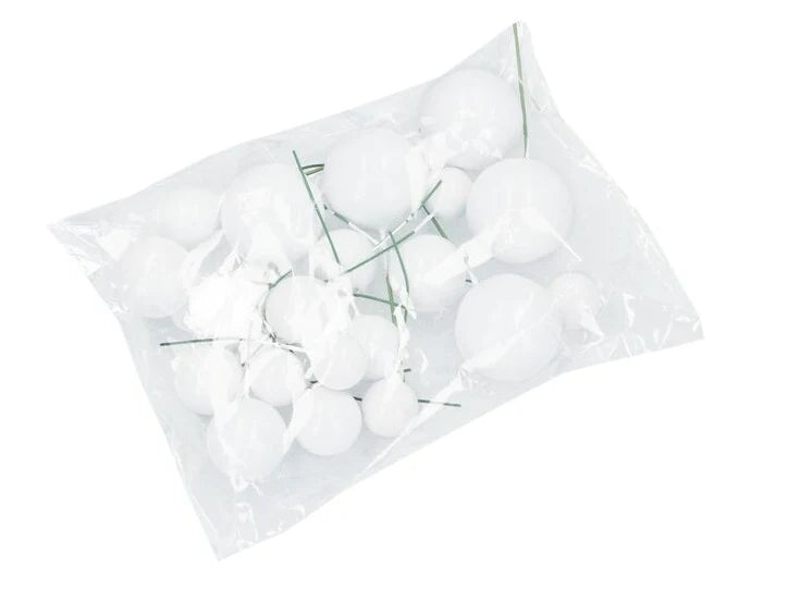 Ballons Bubbles Einstecker 20 Stk. Weiß matt