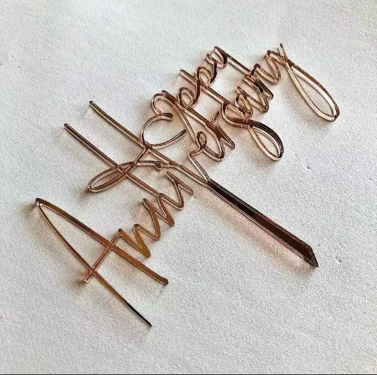 Cake Toppers Happy Anniversary