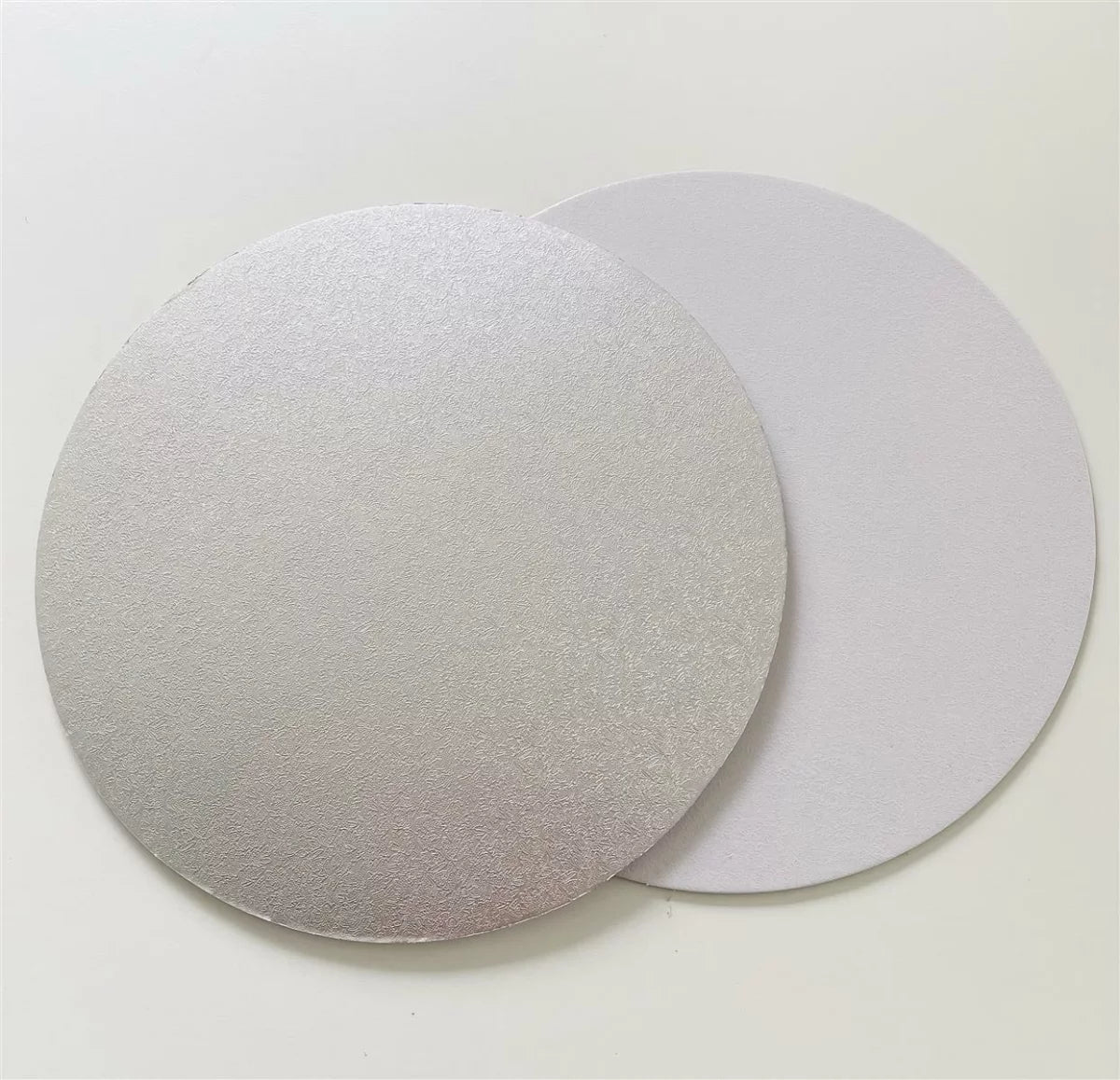 Cake Boards Cards 3 mm Silber / White (ab 5 Stück)