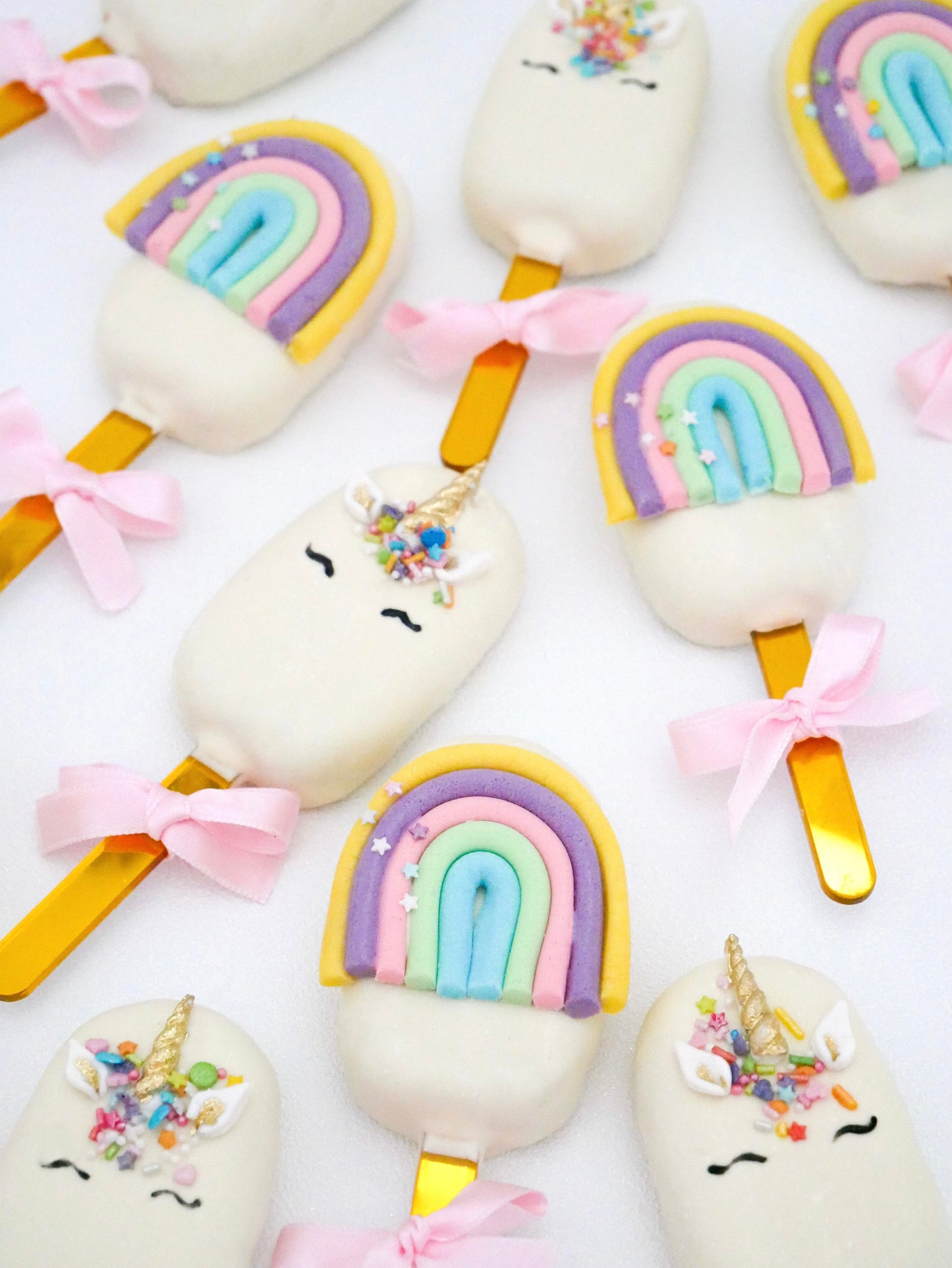 Cake Sicle Stiele - Spiegel Gold (10 Stück)