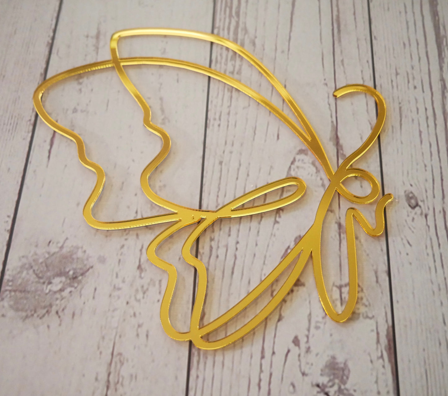 Cake Topper Schmetterling (Gold)