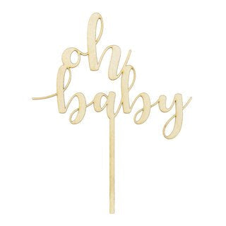 Cake Toppers Oh Baby (Holz)